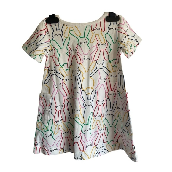 Hanna Andersson Playground Bunny Dress with Pockets Very soft cotton NWOT - Picture 11 of 14